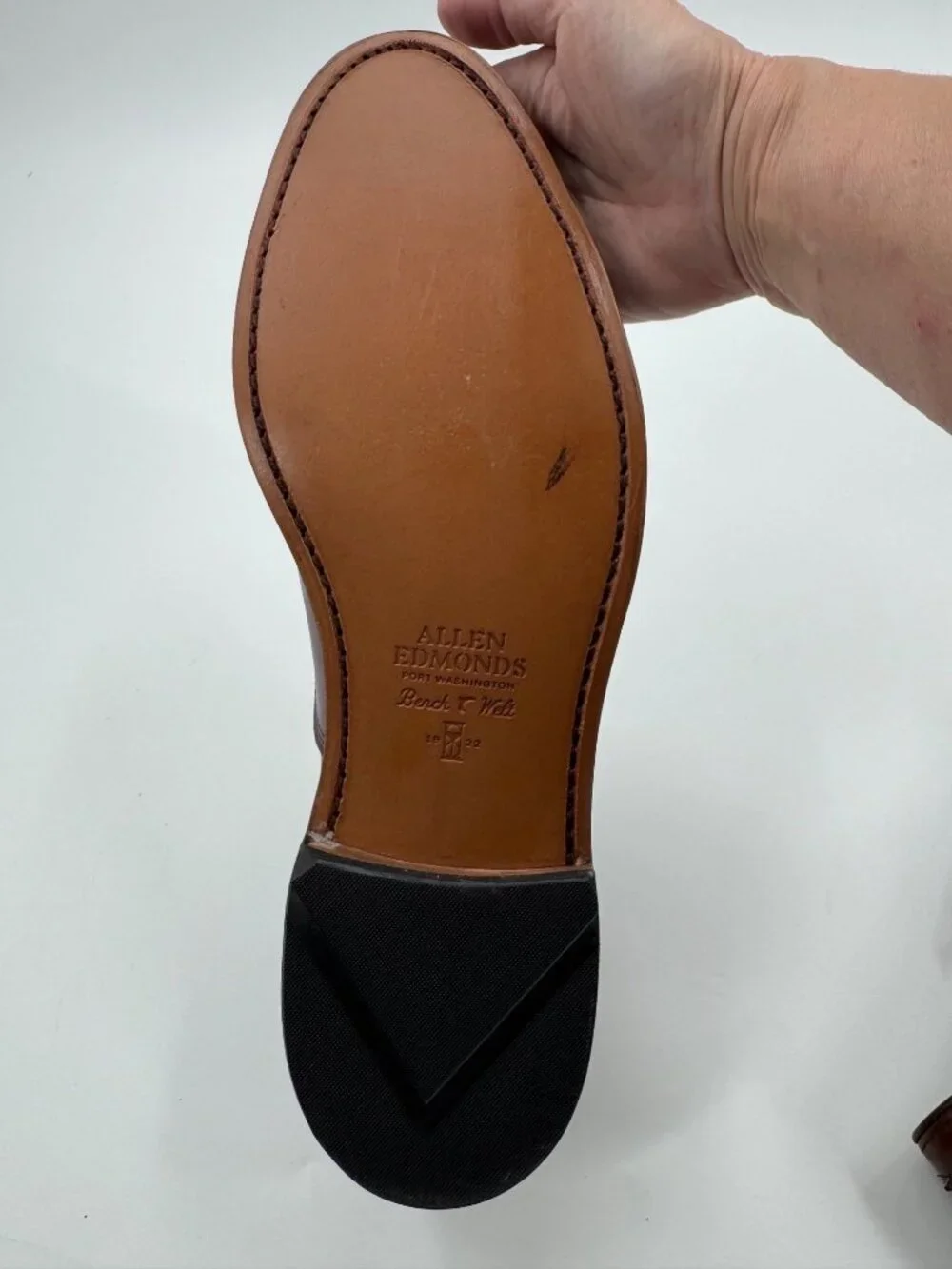 Allen Edmonds Park Avenue Cap-Toe Oxford Brown Leather 12M Men’s Dress Shoes